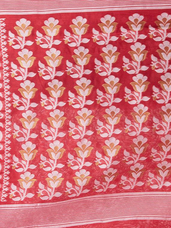 women's printed red colored saree - 20427128 - Zoom Image - 2