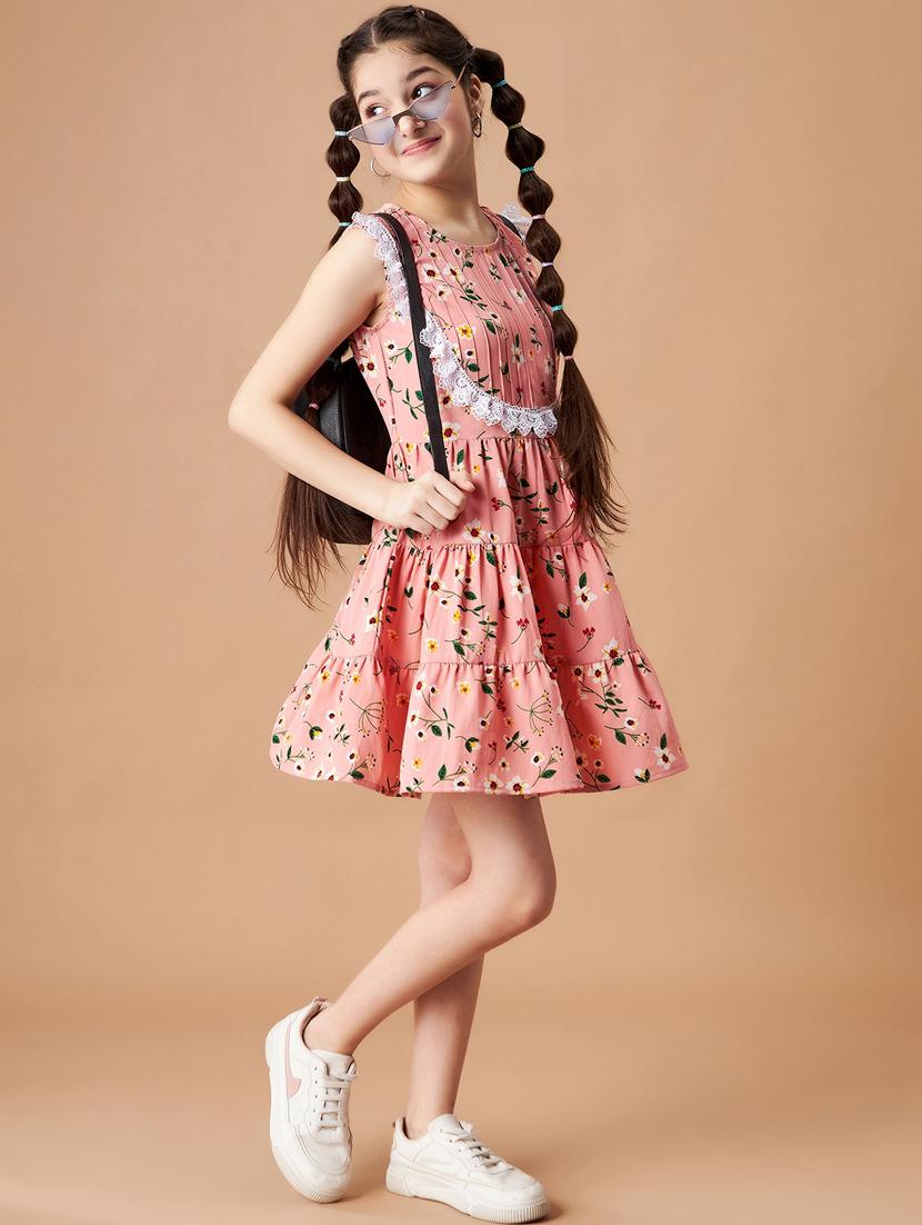 girls round neck sleeveless frock - 20428289 - Zoom Image - 4