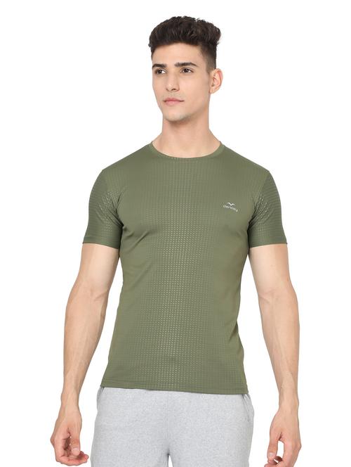 green solid short sleeves t-shirt - 20428323 - Very Small Image - 1