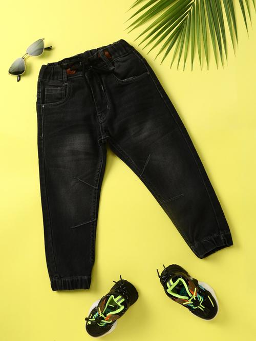 boy's plain jogger jeans - 20429030 - Very Small Image - 1