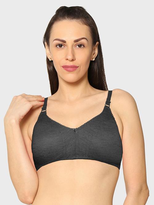 black cotton tshirt bra - 20429260 - Very Small Image - 1