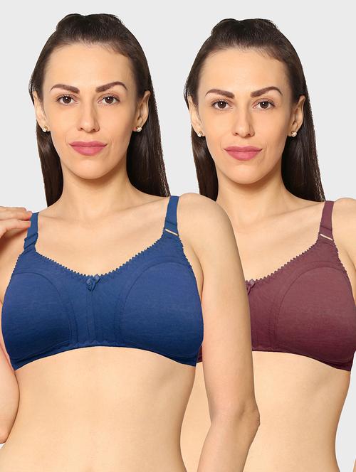 women pack of 2 solid t-shirt bra - 20429282 - Very Small Image - 1