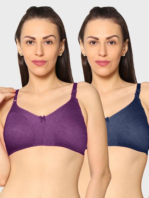 women pack of 2 solid t-shirt bra - 20429286 - Very Small Image - 1