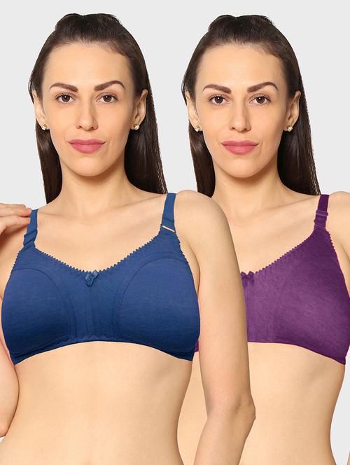 women pack of 2 solid t-shirt bra - 20429291 - Very Small Image - 1