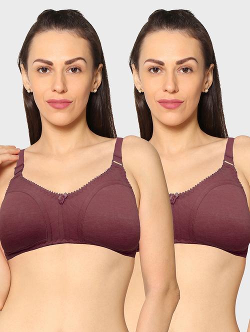 women pack of 2 solid t-shirt bra - 20429331 - Very Small Image - 1