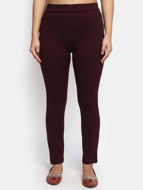 women solid high rise legging  - 20429386 - Very Small Image - 1