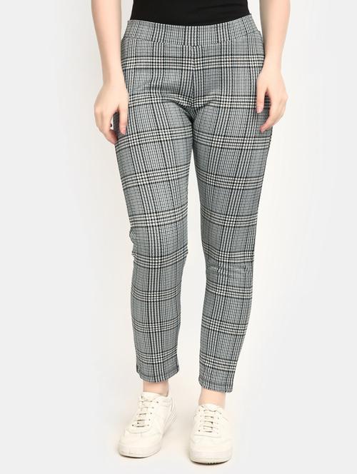 multi color checks cotton jegging - 20429396 - Very Small Image - 1