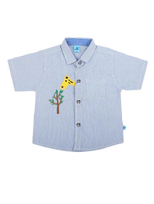 boys light blue & white striped shirt - 20429837 - Very Small Image - 1