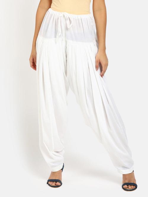 women solid cotton salwar - 20429937 - Very Small Image - 1