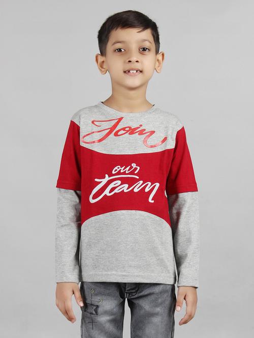 boys color block t-shirts - 20430163 - Very Small Image - 1