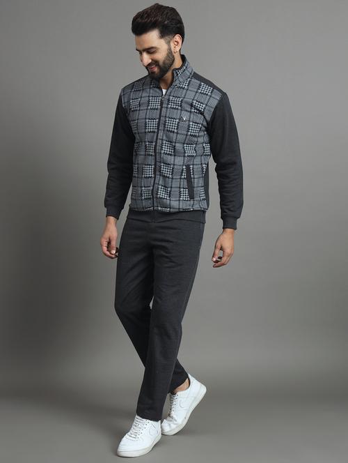 men fleece full length track suit - 20430290 - Very Small Image - 1