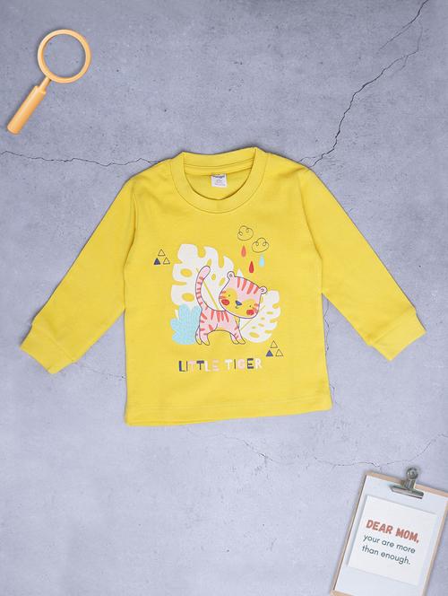 girls round neck graphic printed tee - 20434257 - Very Small Image - 1