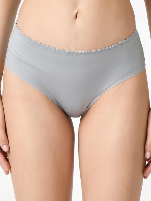 grey nylon bikini panty - 20434374 - Very Small Image - 1