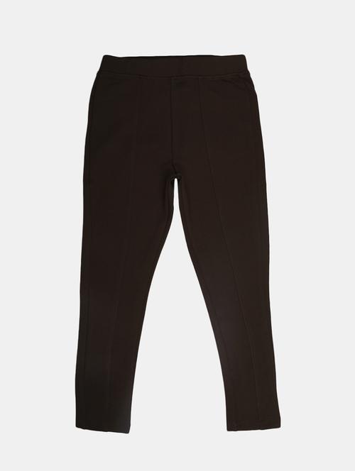 girls solid cotton jegging - 20435737 - Very Small Image - 1