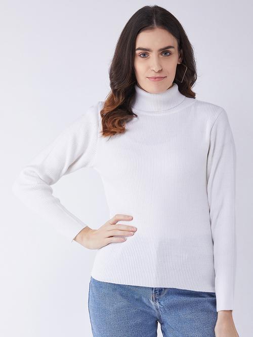 women long sleeved solid regular pullover - 20436502 - Very Small Image - 1