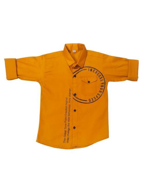 boys typography printed cotton shirt - 20439190 - Very Small Image - 1