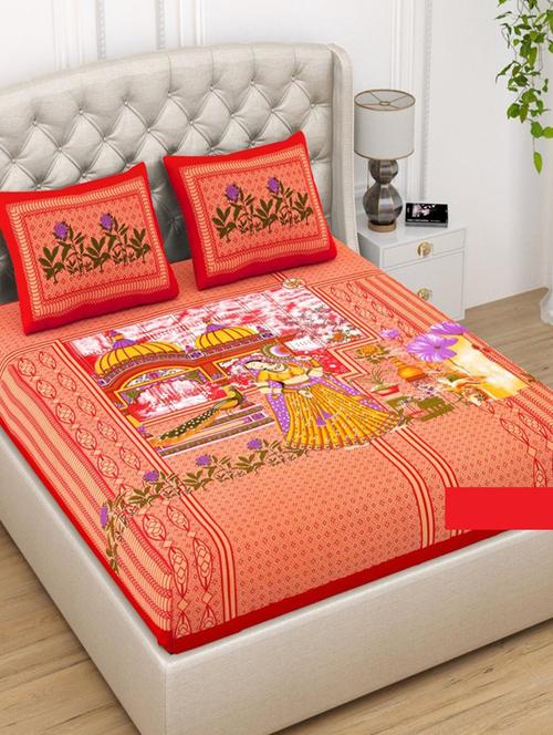printed bedsheet with pillow covers - 20443978 - Very Small Image - 1