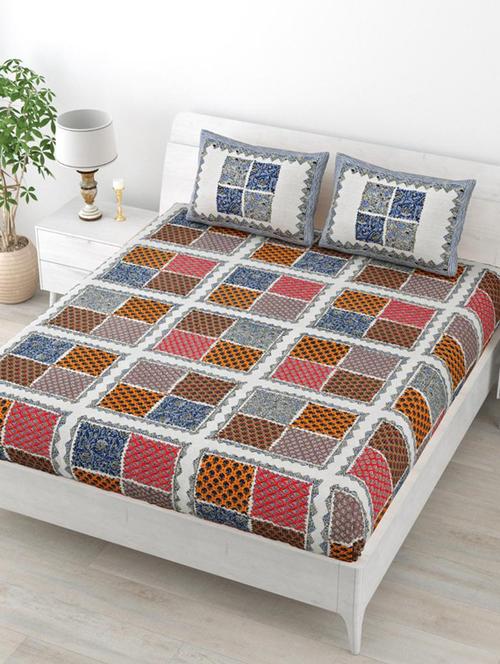 quilt n razai printed bedsheet set - 20443988 - Very Small Image - 1