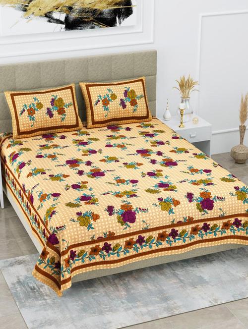 quilt n razai printed bedsheet set - 20444006 - Very Small Image - 1
