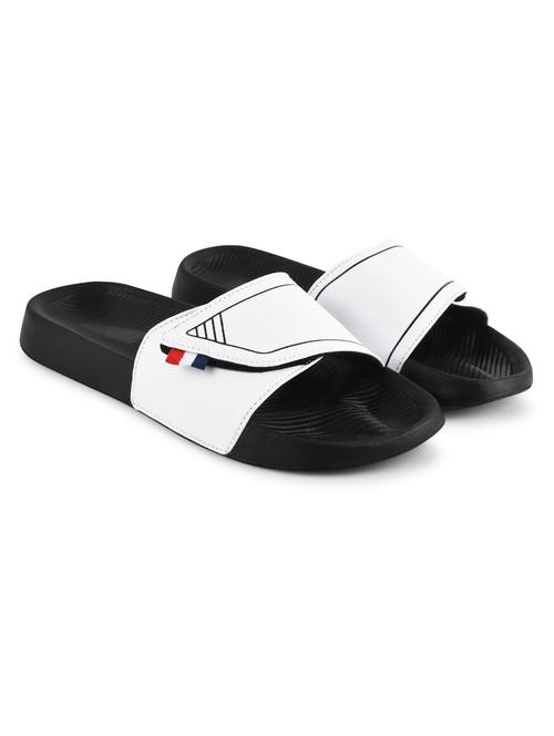 men solid white flip flop - 20444169 - Very Small Image - 1