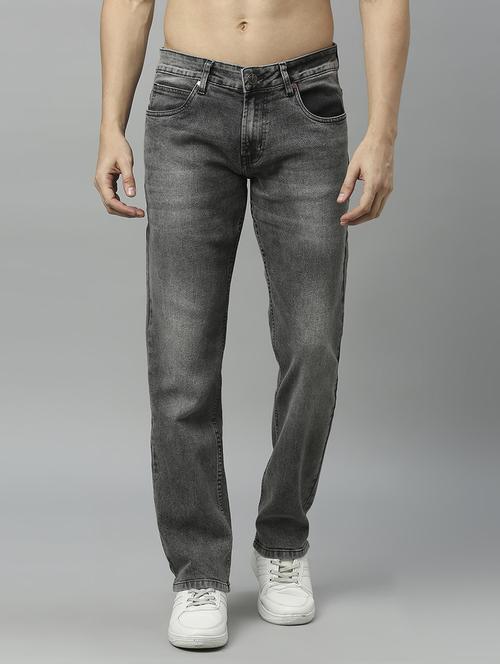 mens straight fit plain jeans - 20446148 - Very Small Image - 1