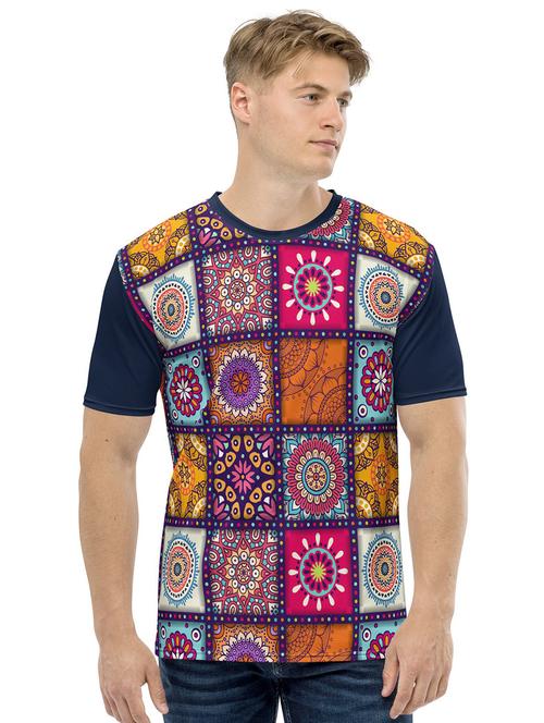 men's round neck printed t-shirt - 20446658 - Very Small Image - 1
