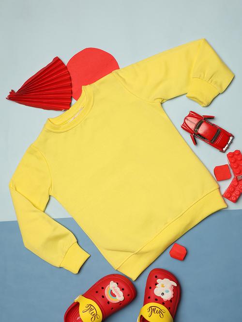 yellow acrylic chest print sweatshirt - 20447453 - Very Small Image - 1