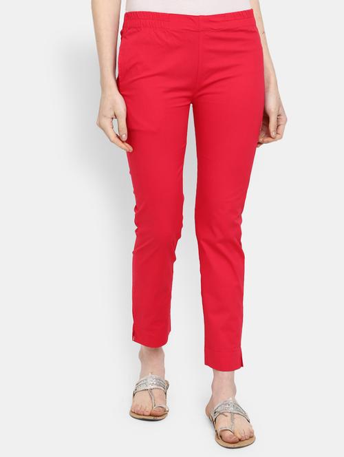 pink cotton joggers - 20448510 - Very Small Image - 1