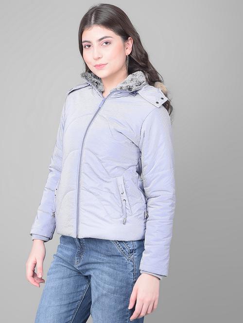 women solid long sleeve quilted jacket  - 20449383 - Very Small Image - 1