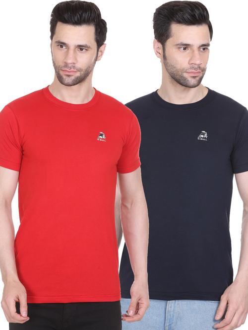 men pack of 2 solid regular t-shirt - 20449995 - Very Small Image - 1