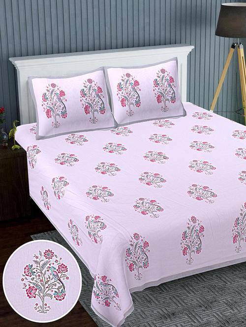 red cotton blend semistitched suit - 20455872 - Very Small Image - 1