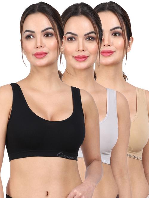 pack of 3 sports bra - 20464752 - Very Small Image - 1