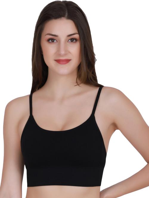 women solid nylon bralette - 20464795 - Very Small Image - 1