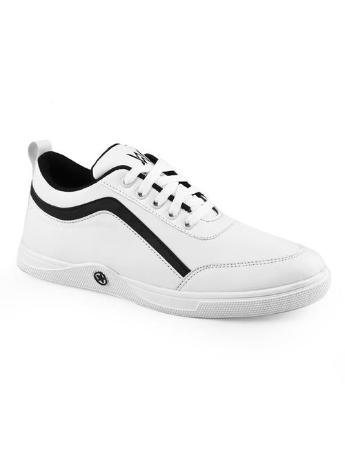 men color block white lace up sneaker - 20468325 - Very Small Image - 1