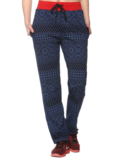 navy blue printed mid rise pajama - 20472633 - Very Small Image - 1
