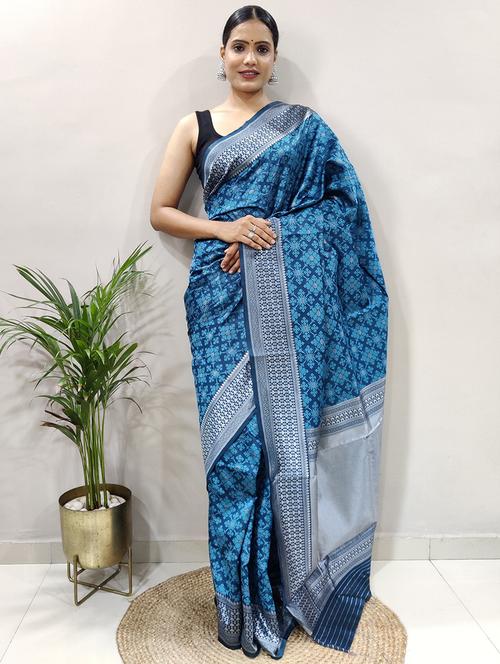 women's banarasi saree with blouse - 20473879 - Very Small Image - 1