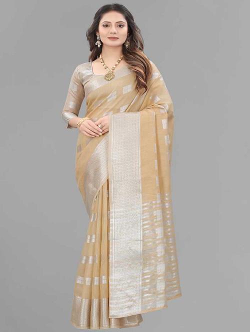 women's banarasi saree with blouse - 20473880 - Very Small Image - 1