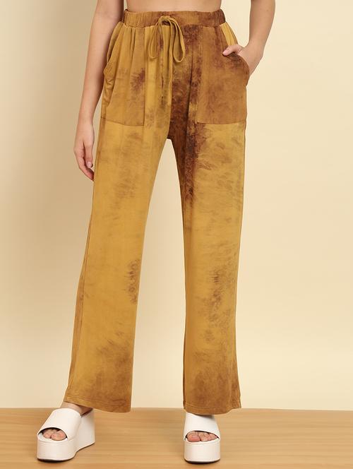 women solid flat front wide leg trouser - 20483902 - Very Small Image - 1