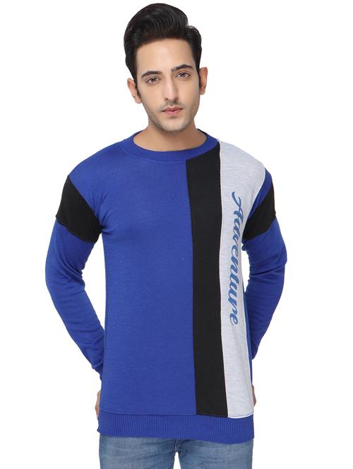 mens color block sweatshirt - 20484390 - Very Small Image - 1