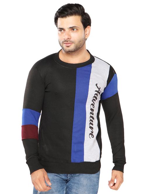 mens color block sweatshirt - 20484395 - Very Small Image - 1