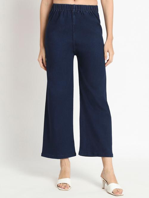 women solid wide leg trouser - 20484659 - Very Small Image - 1