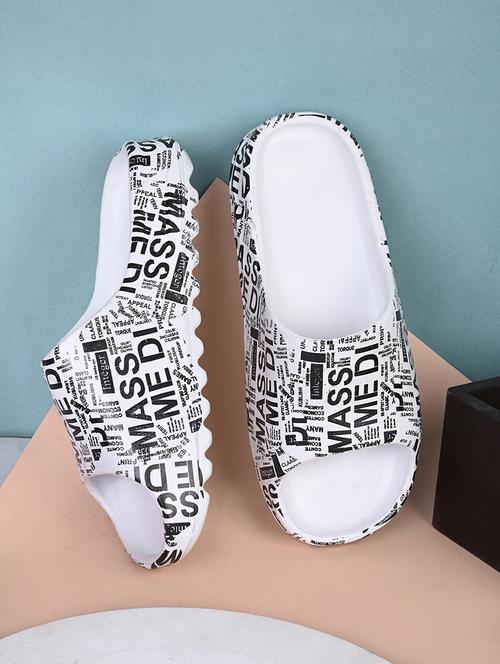 men white typographic slip on slider - 20484815 - Very Small Image - 1