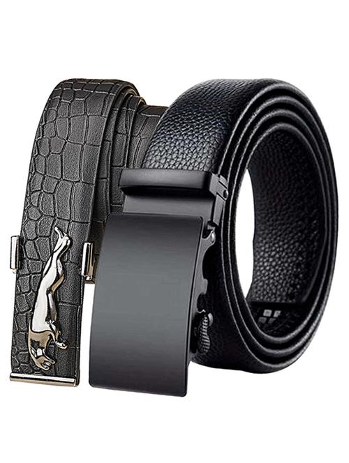 pack of 2 leatherette belt - 20486694 - Very Small Image - 1