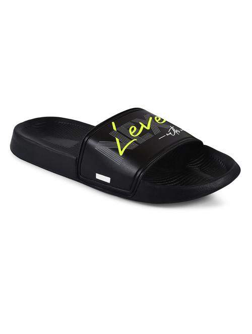 men typography print black flip flop - 20488496 - Very Small Image - 1
