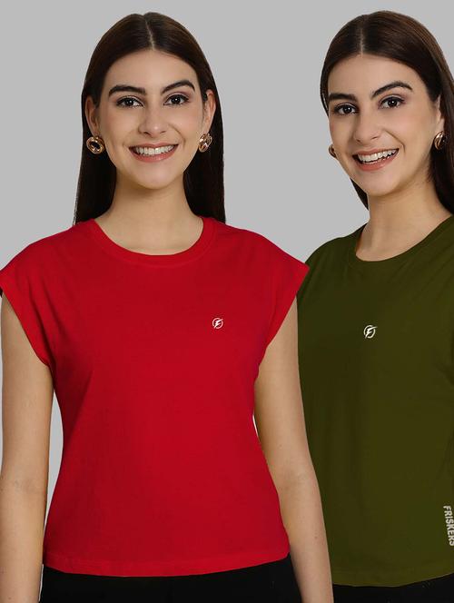women's t-shirt combo - 20490709 - Very Small Image - 1