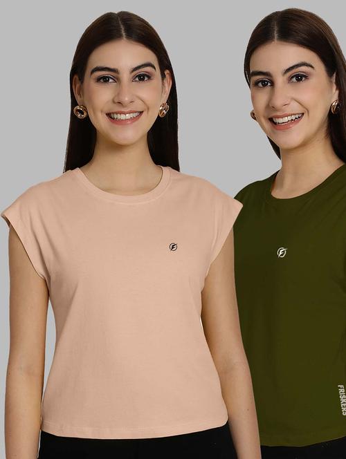 women's t-shirt combo - 20490777 - Very Small Image - 1
