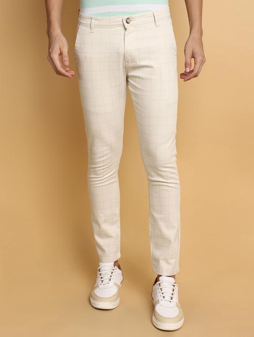 grey cotton chinos casual trousers - 20490992 - Very Small Image - 1