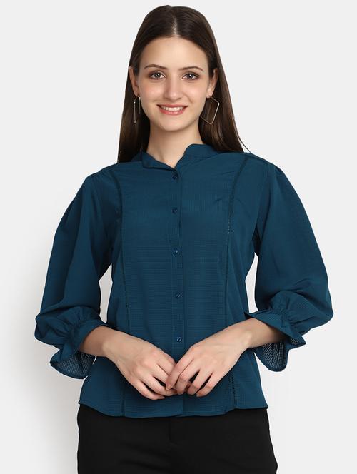 teal polyester regular top - 20491498 - Very Small Image - 1