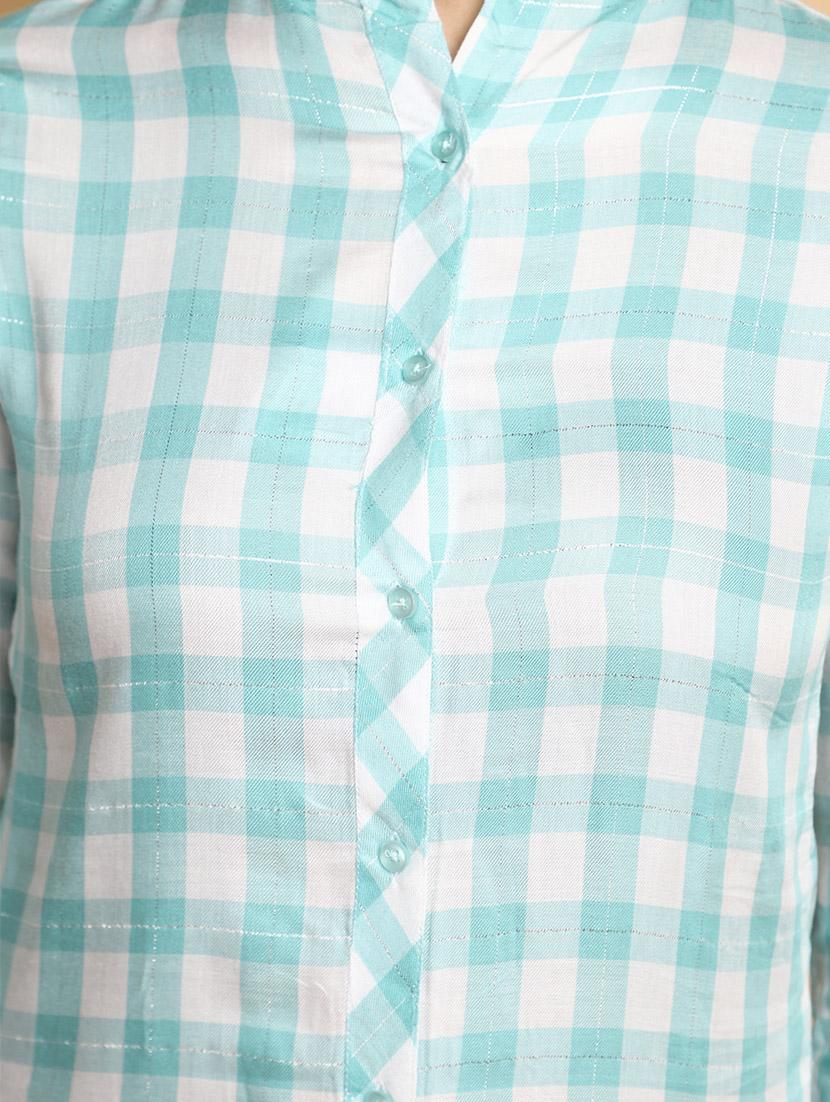 green cotton regular top - 20491499 - Zoom Image - 5