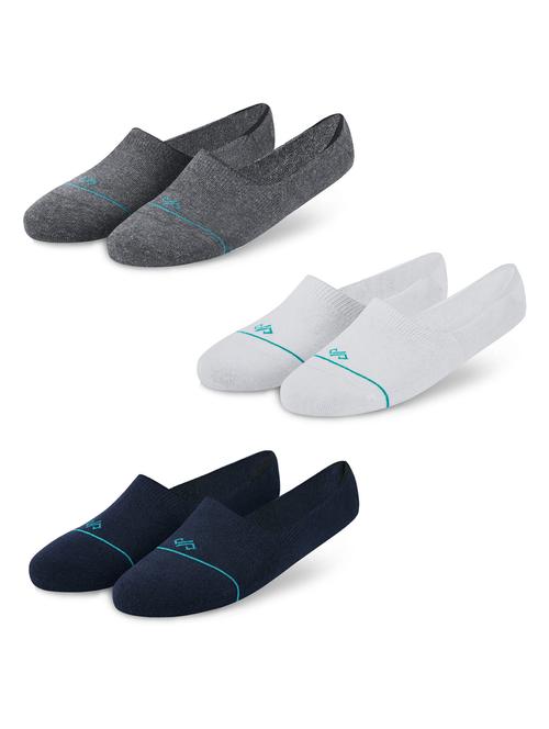 unisex solid no show socks combo - 20498171 - Very Small Image - 1